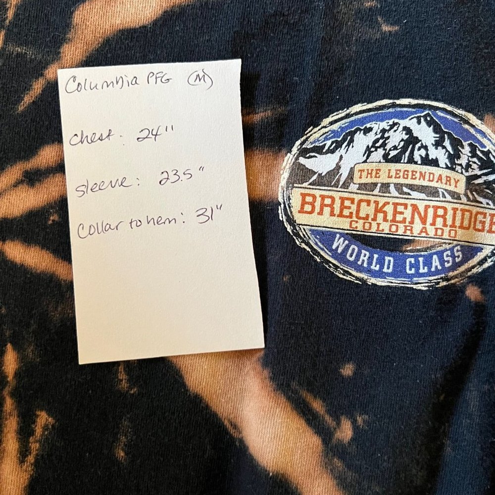 Breckenridge Colorado Tie Dye Black Long Sleeve Tee Size Medium - Picture 6 of 6